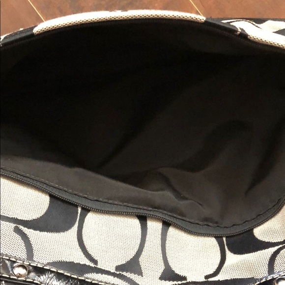 Coach Black and Cream Diaper Bag/Tote - Picture 3 of 9